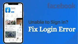 How to Fix Facebook Login error on iPhone 2021