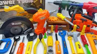 14-minute unboxing: Drill, chainsaw, and toolbox all included; immersive engineering experience.