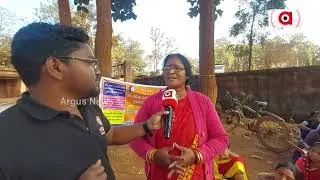 Anganwadi Workers From Koida Seats For Agitation