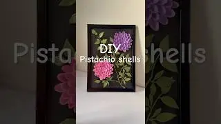 DIY idea with pistachio shells 🌸 #shorts #diy #art #diyideas #ytbshorts #viralshort #trending