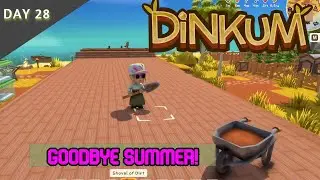 ПРОЩАЙ, ЛЕТО! Прогресс на главной дороге! День 28 (Dinkum Cozy Let's Play)