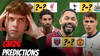 Premier League Predictions Gameweek 26!
