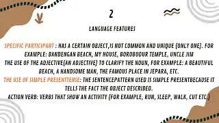 Definition of descriptive text