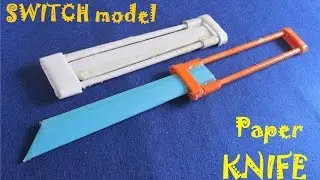 How to make a Paper OTF Knife - Toy weapon