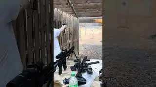 33rd mag dump from the Glock 45 chambered in 9mm 😮&zwj;💨💙 #edc #airsoft #shootingrange #gunrange