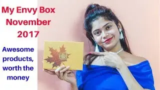 My Envy Box November 2017 | Discount code | Unboxing & Review | Sudeshnasworld