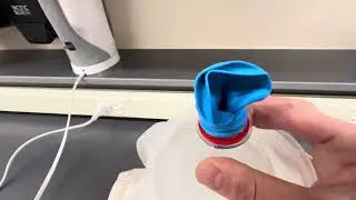 Balloon on a bottle