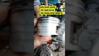 nggak usah ganti piston jika motor ngebul berasap putih #shorts #mekanikindonesia