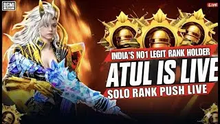 😱 ATUL IS LIVE BGMI | BGMI Solo Rank Push Viral | Top 100 leaderboard Solo Rank Push #livestream