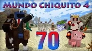 MINECRAFT - Mundo Chiquito 4 - Ep 70 - Visita inesperada bajo una lluvia torrencial -