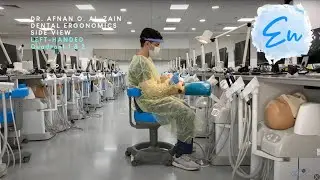 Dental ergonomics &ndash; Side View (Left-handed) - Preclinical Operative Dentistry - En
