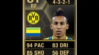 FIFA 13 SIF AUBAMEYANG 81 Player Review & In Game Stats Ultimate Team