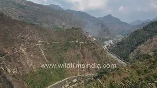 Stunning Drone Footage of Mandakini River at Rudraprayag, Uttarakhand