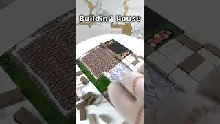 Building House with Mini Bricks - Variant 2 Part 1 #shorts