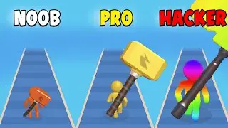 NOOB vs PRO vs HACKER ​in Giant Hammer