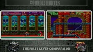 THE 1ST LEVEL COMPARISON | SUPER CASTLEVANIA IV VS CASTLEVANIA THE NEW GENERATION (BLOODLINES)