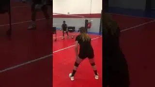 Volleyball Drills For Digging Izzy&nbsp;Working On Digging Hard Hit Ball Accuracy In Defense
