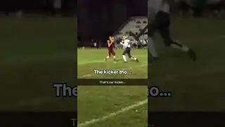 They weren&rsquo;t expecting that from the kicker 😳 (via @joseph_dumont/TT)