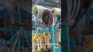 High speed round and flat rope braiding machine