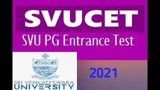 SVUCET 2021 Highlights&Updates.
