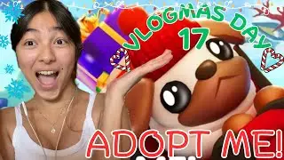 SOO CUTE - Playing Adopt Me On Roblox But It's Christmas Time!!! VLOGMAS DAY 17