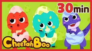 Tolong temukan ibu dan ayah kami! 🦖😢 | Lagu dino | Lagu Anak | #Cheetahboo