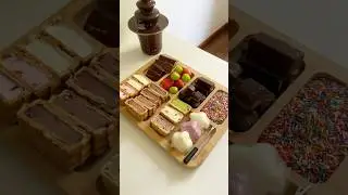 Make chocolate hot pot with me #asmr #food #chocolate #hotpot #icecream #dessert #dubaichocolate