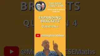 GCSE Expanding Brackets Q4. Help link in dscrptn. #igcsemaths #maths #gcse #igcse  #edexcel