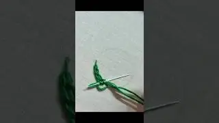 Heavy chain stitch #embroidery #ytshorts #trending #viralshort #loopstitch