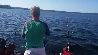 Trolling Sebago lake, maine