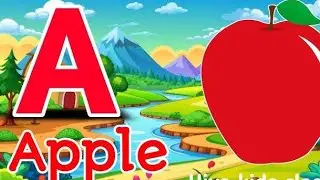 abcd|ABCDE |a for apple | ABCD song for children | abc song | phonics song | Divu learning kids