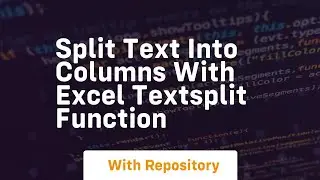 split text into columns with excel textsplit function
