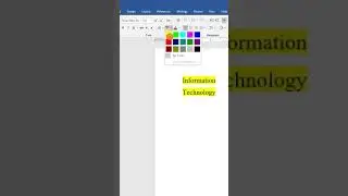 How to use Text Highlight Color in Ms Word