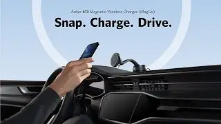 Anker Magnetic Wireless Charger (MagGo), 613 Car Charging Mount  with 2-Port USB Car Charger