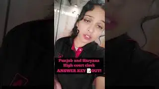 Punjab&Haryana High court clerk Answer key Out📝 #punjabandharyanahighcourt #answerkey #punjabadda247