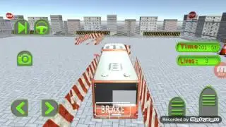 City Bus Parking 3D Simulator (Game Play Video) Bus Driving
