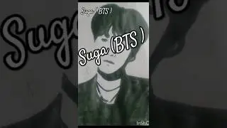 How to draw  bts suga | suga drawing #suga #sugabts #sugaattitude #sugawhatssapstatus #bts#sugafact