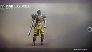 Destiny 2 Titan with Valkyrian Ornaments and Kairos Gold Shader