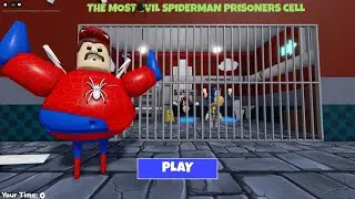 Spider Man Barry Prison Run | Roblox Obby #roblox #scaryobby #obby