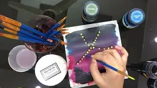 Easy way painting of a dreamy night  | #acrylic painting ideas for beginners #drawingtutorial 