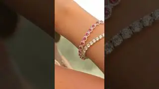 ❤️Ruby and diamond bracelets #diamond #jewelry