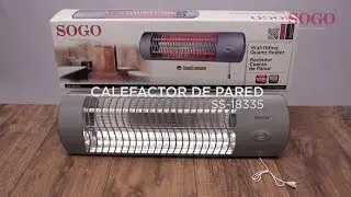 SOGO SS-18335 - Radiador Cuarzo de Pared -  1200W