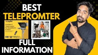 Best Teleprompter for Smartphone & DSLR Supports Compatible with iOS & Android for Video Creator