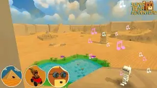 All Hidden Stickers in Beemothep Desert - Super Bear Adventure
