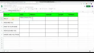 English To Hindi | English To French | English To Other Language | Google sheet Translate Excel