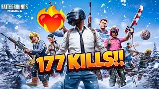 177 KILLS! 🤯 NEW WORLD RECORD in Frosty Funlab  PUBG Mobile GOD GAME