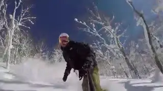Backcountry Snowboarding \\ Hokkaido, Japan