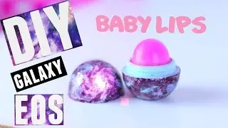 DIY GALAXY EOS LIP BALM with BABY LIPS - PINK PUNCH | Tutorial | Wendiness Lu