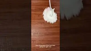 The versatile mop that fits all your flooring needs. #spinmop #cleaninghacks #kitchen #cleaningtips