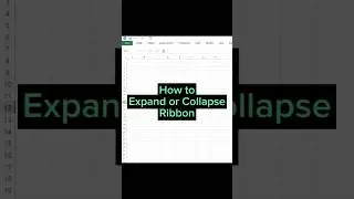 Советы по Excel: разверните или сверните ленту, чтобы максимально увеличить рабочее пространство ...